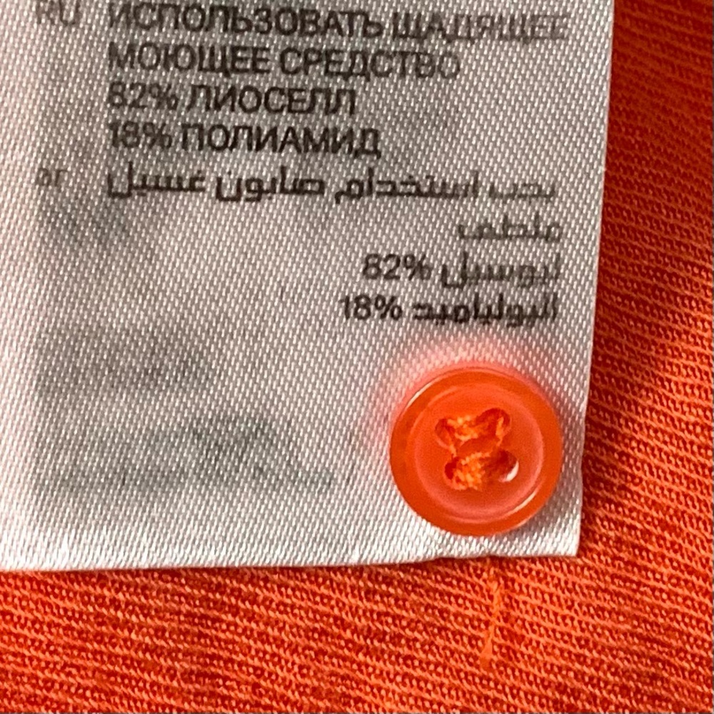 H&M Conscious orange pullover hi/lo free flowing dress- M - Picture 10 of 12